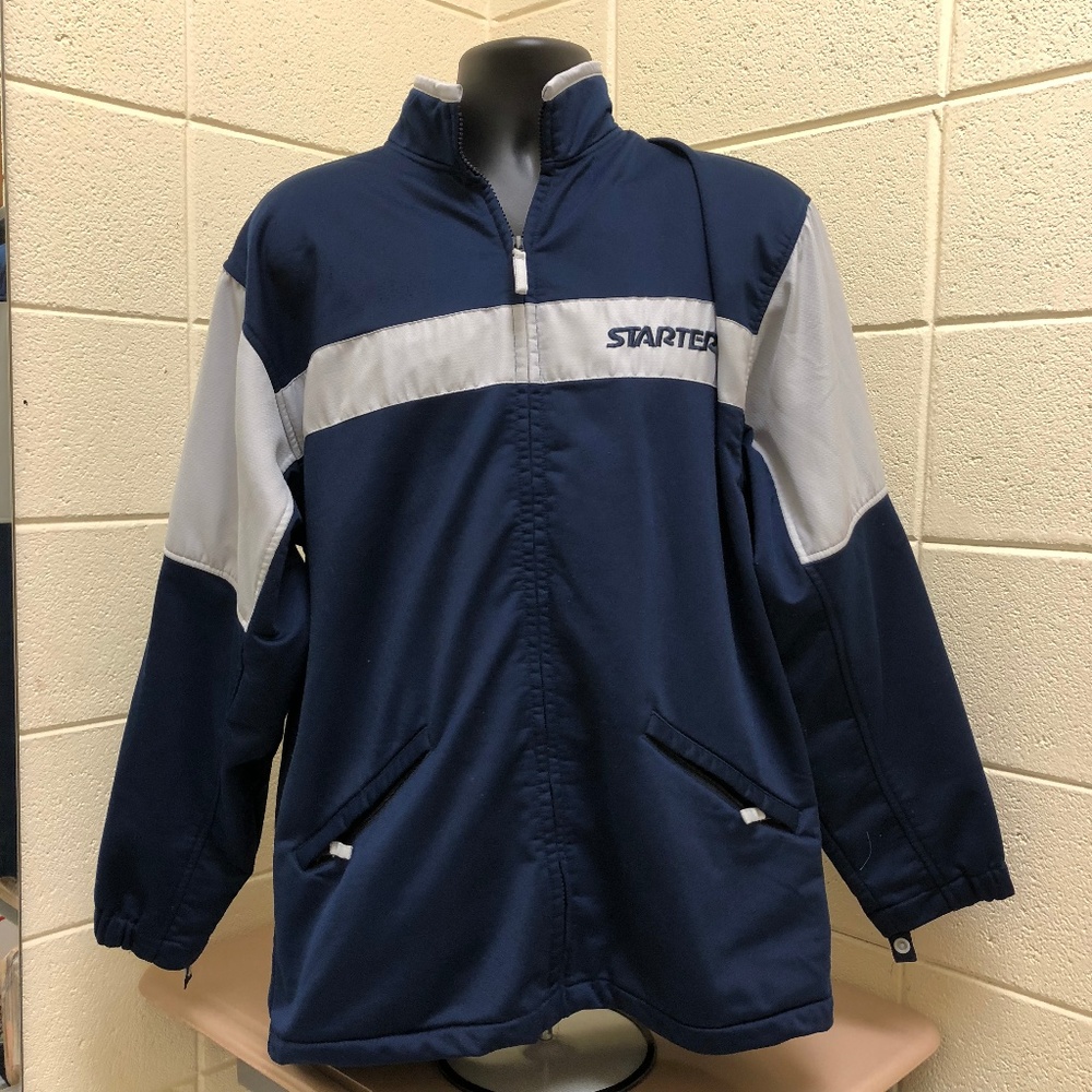 Vintage 90's STARTER Spellout Warm up Zip Jacket